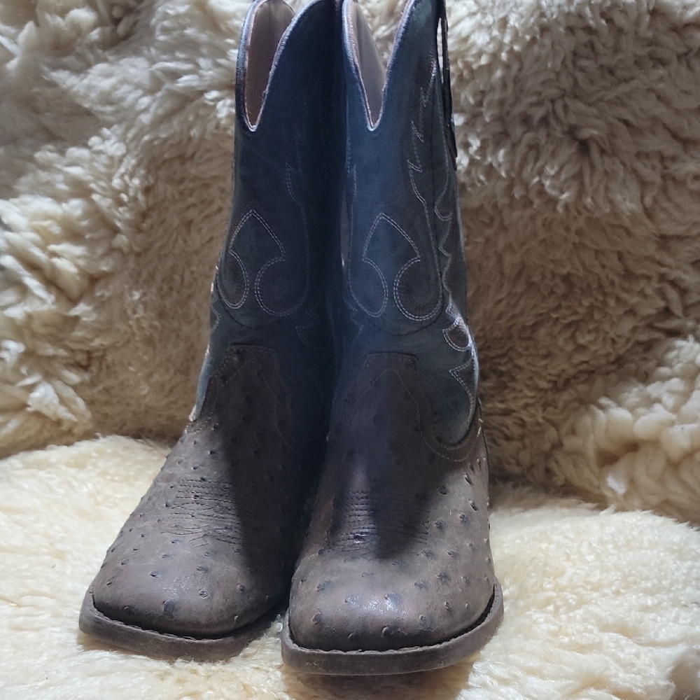 Roper Tan and Black Kids' Boots